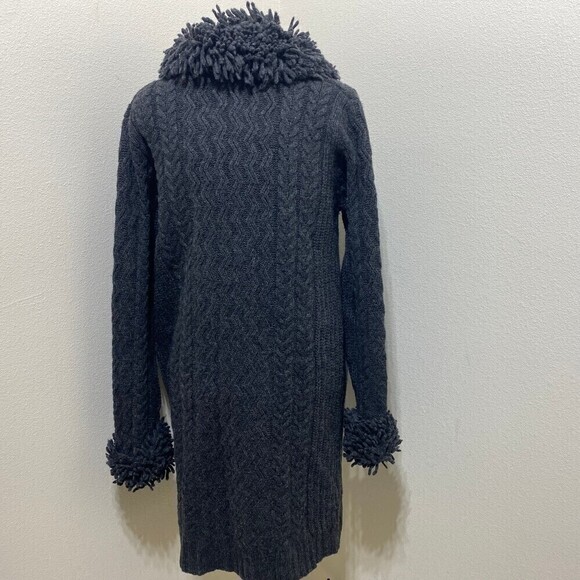 Jillian Jones Vintage Womens Heavy Lambswool Black Cardigan Size Large - Picture 5 of 7